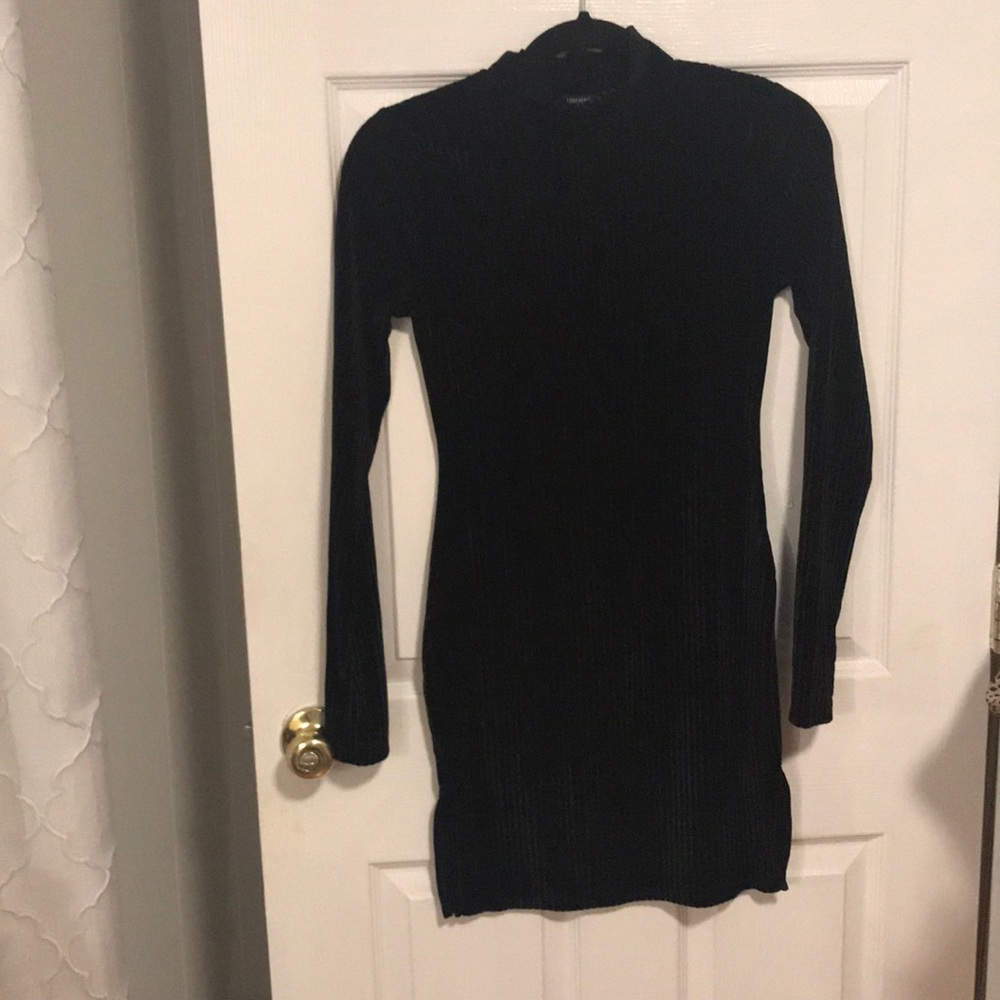 Velvet mini dress